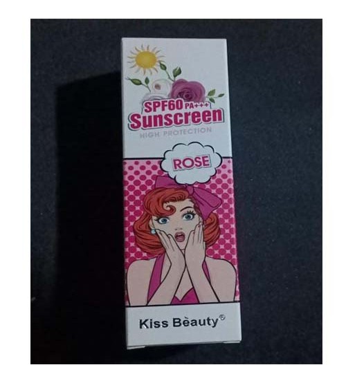 Kiss Beauty Sunscreen High Protection Rose SPF60